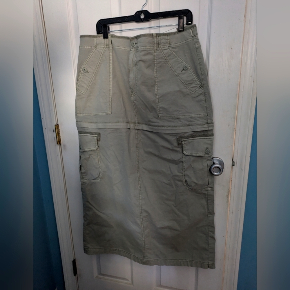 NWT American Eagle High Rise Maxi Women's Cargo Skirt 18